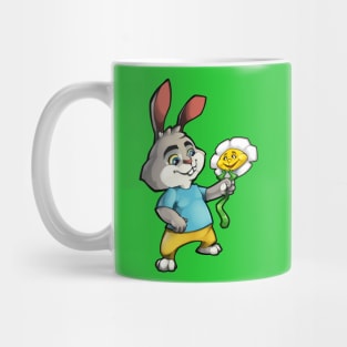 cheerful hare Mug